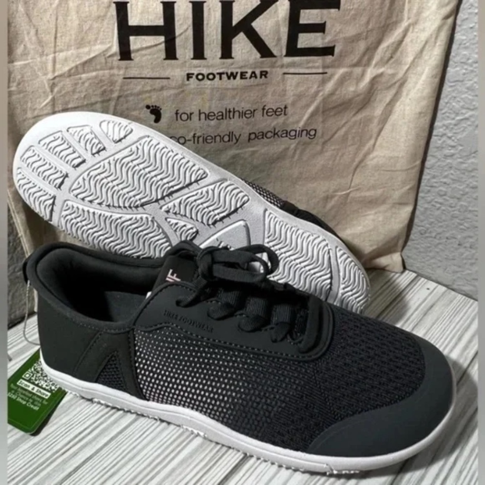 Hike Footwear Stride Hands-Off lace up Ergonomic Shoes Black EU 45 W14